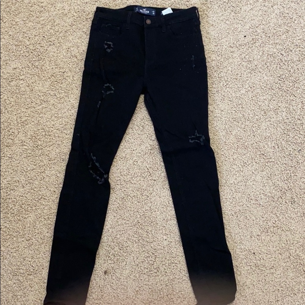 Black ripped jeans